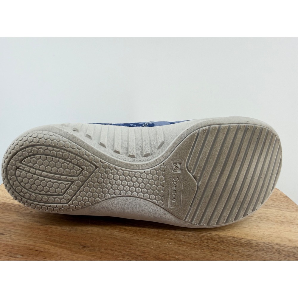 Spenco Siesta Floral Canvas Mules Blue Flower Orthotic Shoes Womens 7.5 B - Picture 8 of 12